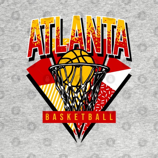 Atlanta Basketball 90s Throwback by funandgames